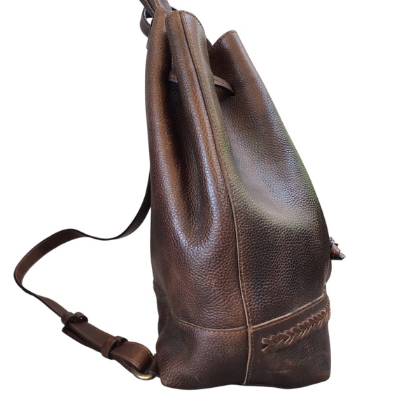 PIKOLINOS Brown Leather Backpack - Picture 6 of 16